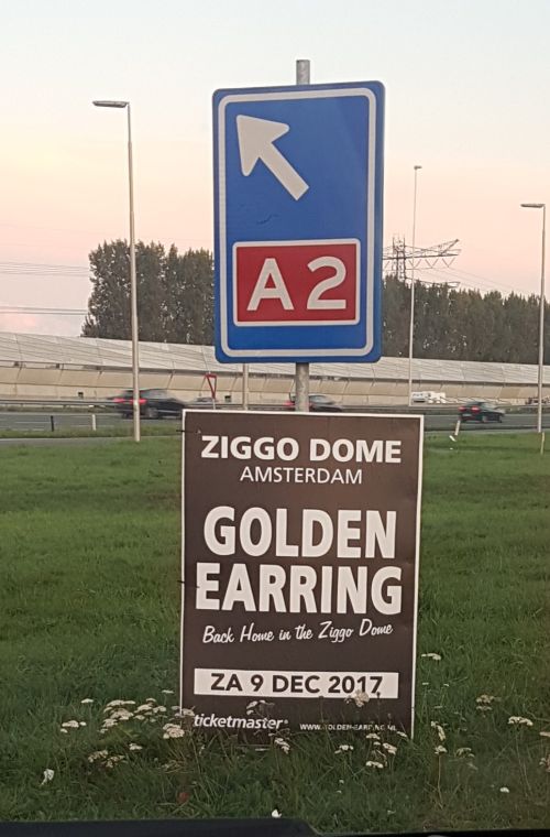 Golden Earring show poster December 09 2017 Amsterdam - Ziggo Dome